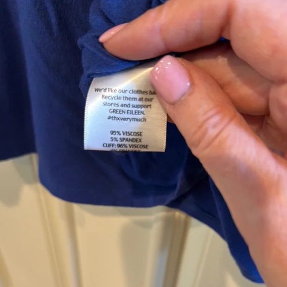 Eileen Fisher Cobalt Blue Women's Top - Picture 6 of 7